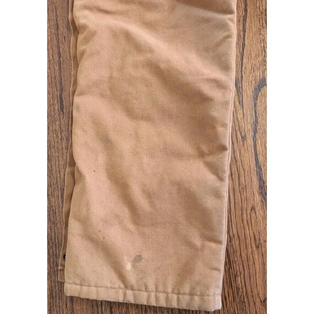 Vintage Walls Blizzard-Pruf Insulated Bib Overalls Men’s Large Workwear Brown